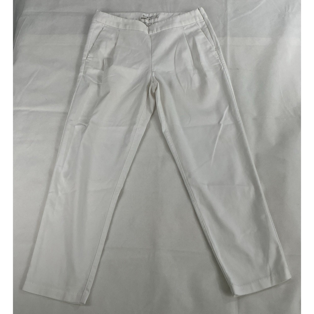 Nike Golf Capri Pants Womens 2 White Dri Fit Side Zip Cropped 725696-100